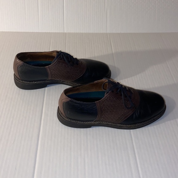 H. S. Trask Brown Leather Lace Up Two Tone Oxford Size 9 M Shoes - Picture 4 of 16